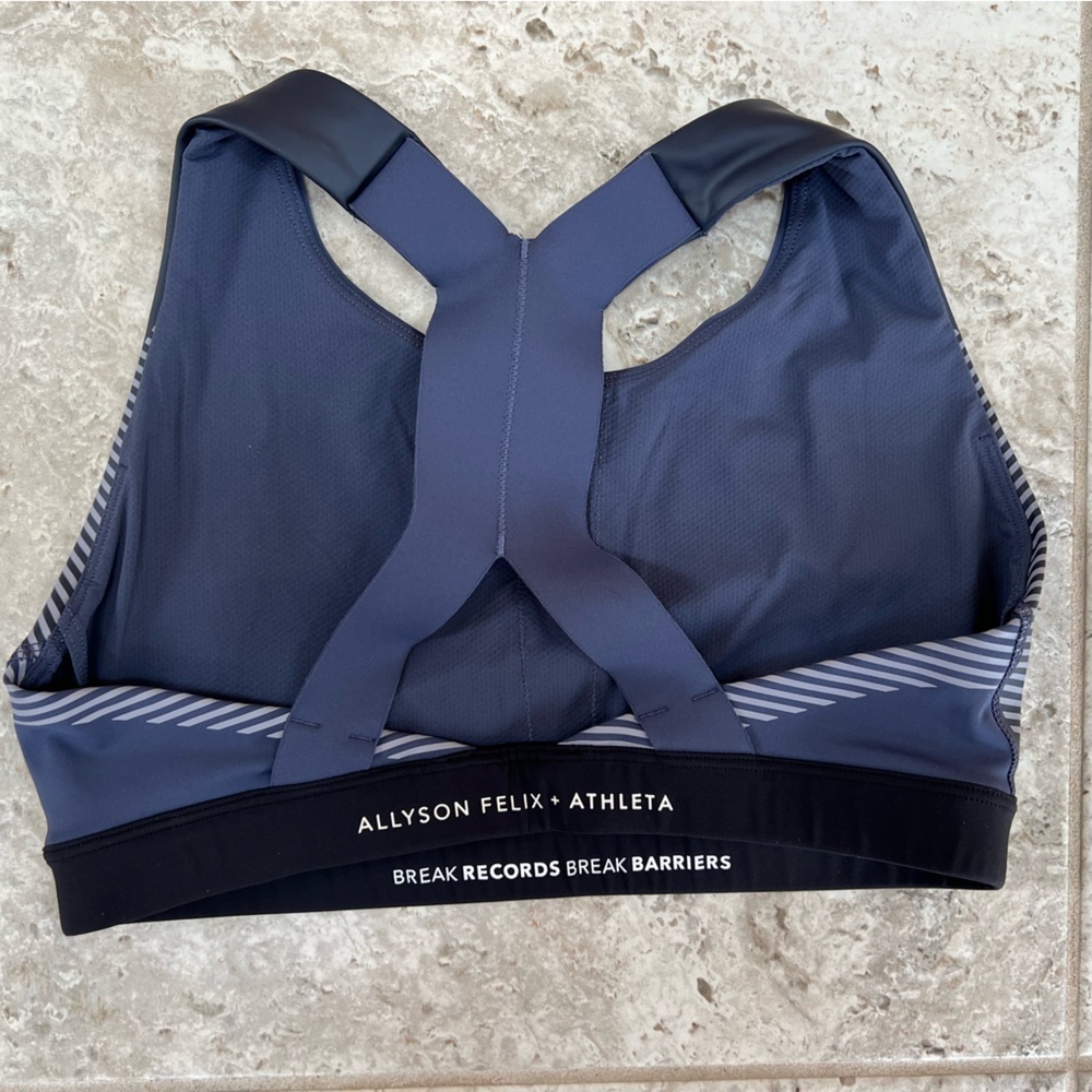 Athleta x Allyson Felix Ultimate Legend Sports Bra, Purple/Blue, S - Picture 6 of 8
